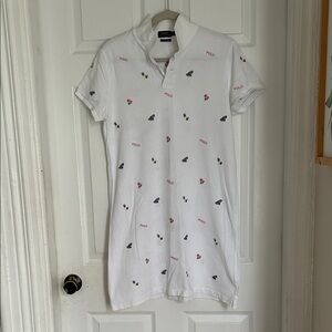 Polo by Ralph Lauren White Dress with Multicolor Accents